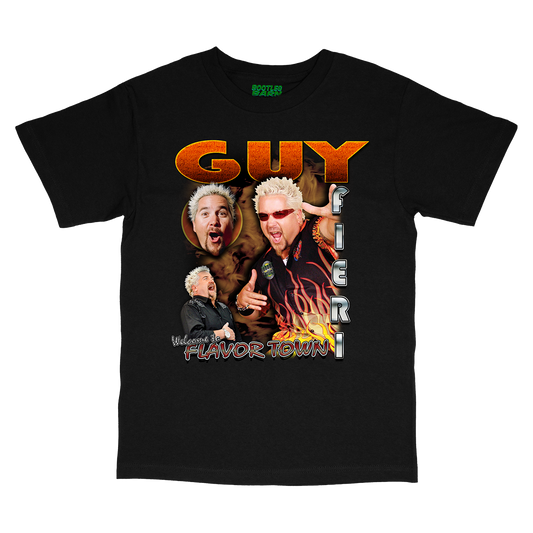 Guy Fieri – “Welcome to Flavortown” – 90s Bootleg Design